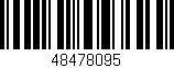 Código de barras (EAN, GTIN, SKU, ISBN): '48478095'