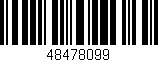 Código de barras (EAN, GTIN, SKU, ISBN): '48478099'