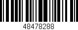 Código de barras (EAN, GTIN, SKU, ISBN): '48478288'