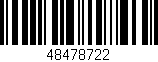 Código de barras (EAN, GTIN, SKU, ISBN): '48478722'