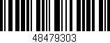 Código de barras (EAN, GTIN, SKU, ISBN): '48479303'