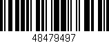 Código de barras (EAN, GTIN, SKU, ISBN): '48479497'