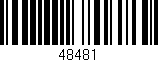Código de barras (EAN, GTIN, SKU, ISBN): '48481'
