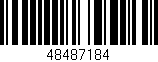 Código de barras (EAN, GTIN, SKU, ISBN): '48487184'
