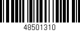 Código de barras (EAN, GTIN, SKU, ISBN): '48501310'