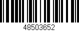 Código de barras (EAN, GTIN, SKU, ISBN): '48503652'