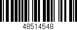Código de barras (EAN, GTIN, SKU, ISBN): '48514548'