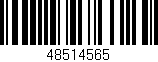 Código de barras (EAN, GTIN, SKU, ISBN): '48514565'