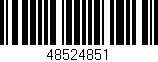 Código de barras (EAN, GTIN, SKU, ISBN): '48524851'