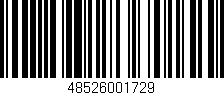 Código de barras (EAN, GTIN, SKU, ISBN): '48526001729'