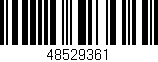 Código de barras (EAN, GTIN, SKU, ISBN): '48529361'