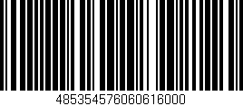 Código de barras (EAN, GTIN, SKU, ISBN): '485354576060616000'