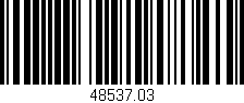 Código de barras (EAN, GTIN, SKU, ISBN): '48537.03'