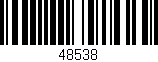 Código de barras (EAN, GTIN, SKU, ISBN): '48538'