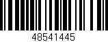 Código de barras (EAN, GTIN, SKU, ISBN): '48541445'