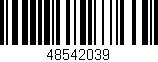 Código de barras (EAN, GTIN, SKU, ISBN): '48542039'