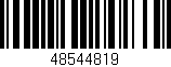 Código de barras (EAN, GTIN, SKU, ISBN): '48544819'