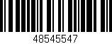 Código de barras (EAN, GTIN, SKU, ISBN): '48545547'