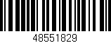 Código de barras (EAN, GTIN, SKU, ISBN): '48551829'