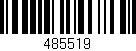 Código de barras (EAN, GTIN, SKU, ISBN): '485519'