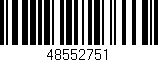 Código de barras (EAN, GTIN, SKU, ISBN): '48552751'