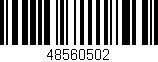 Código de barras (EAN, GTIN, SKU, ISBN): '48560502'