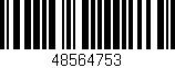 Código de barras (EAN, GTIN, SKU, ISBN): '48564753'