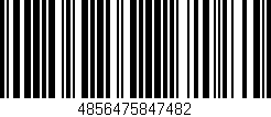 Código de barras (EAN, GTIN, SKU, ISBN): '4856475847482'