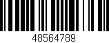 Código de barras (EAN, GTIN, SKU, ISBN): '48564789'