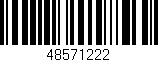 Código de barras (EAN, GTIN, SKU, ISBN): '48571222'
