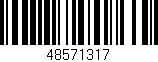Código de barras (EAN, GTIN, SKU, ISBN): '48571317'