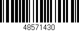 Código de barras (EAN, GTIN, SKU, ISBN): '48571430'