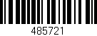 Código de barras (EAN, GTIN, SKU, ISBN): '485721'
