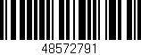 Código de barras (EAN, GTIN, SKU, ISBN): '48572791'
