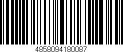 Código de barras (EAN, GTIN, SKU, ISBN): '4858094180087'