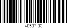 Código de barras (EAN, GTIN, SKU, ISBN): '48587.03'