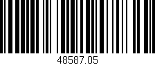 Código de barras (EAN, GTIN, SKU, ISBN): '48587.05'