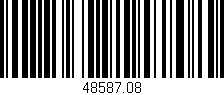 Código de barras (EAN, GTIN, SKU, ISBN): '48587.08'