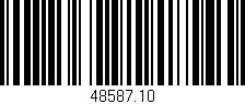 Código de barras (EAN, GTIN, SKU, ISBN): '48587.10'