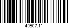 Código de barras (EAN, GTIN, SKU, ISBN): '48587.11'