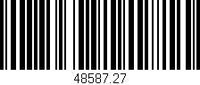 Código de barras (EAN, GTIN, SKU, ISBN): '48587.27'