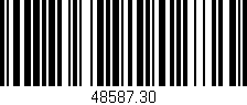 Código de barras (EAN, GTIN, SKU, ISBN): '48587.30'