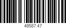 Código de barras (EAN, GTIN, SKU, ISBN): '48587.47'