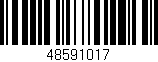 Código de barras (EAN, GTIN, SKU, ISBN): '48591017'