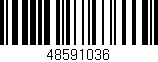 Código de barras (EAN, GTIN, SKU, ISBN): '48591036'