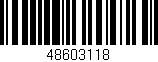Código de barras (EAN, GTIN, SKU, ISBN): '48603118'