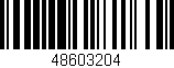 Código de barras (EAN, GTIN, SKU, ISBN): '48603204'