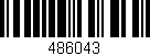 Código de barras (EAN, GTIN, SKU, ISBN): '486043'