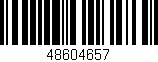 Código de barras (EAN, GTIN, SKU, ISBN): '48604657'