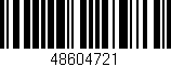 Código de barras (EAN, GTIN, SKU, ISBN): '48604721'